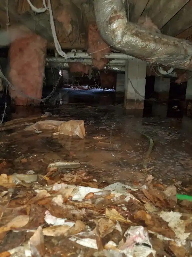 Crawl space flood assessment for Commercial Water Damage Restoration in Breckenridge
