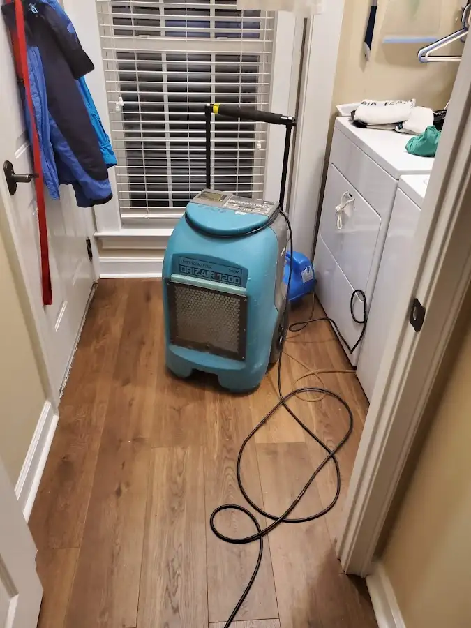 Commercial dehumidifier deployed for Flood Damage Cleanup in Breckenridge